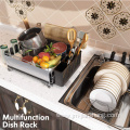 Removable Drain Tray Utensil Holder Dish Drying Rack